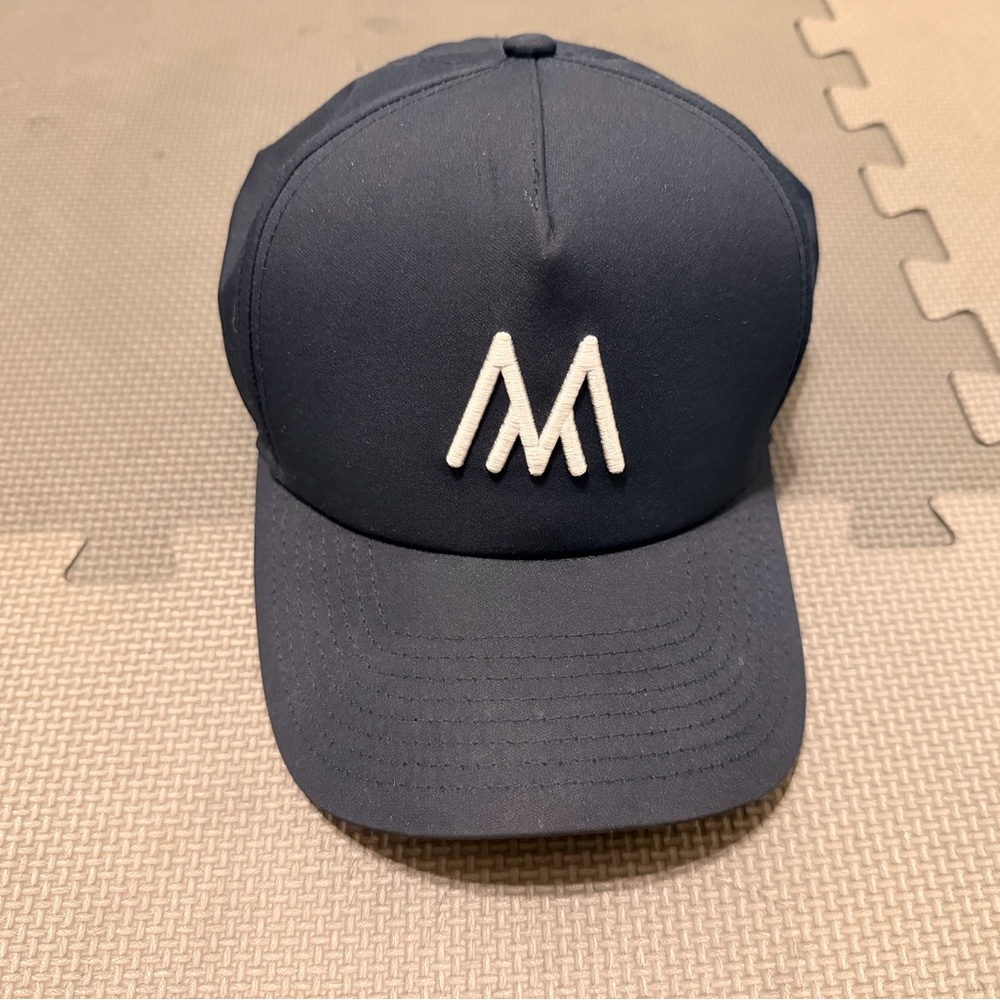 Mizzen + Main M Logo Snap Nylon Dad Hat Navy